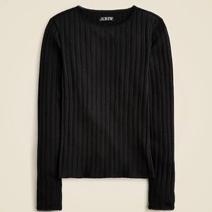 J.Crew Pointelle Long Sleeve Top